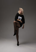 Oversized Black Unisex T-shirt with a Unique Print Saint Sinner